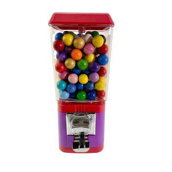 Gumball Vending Machine - 2 Euro coin slot - Color Violet-Red